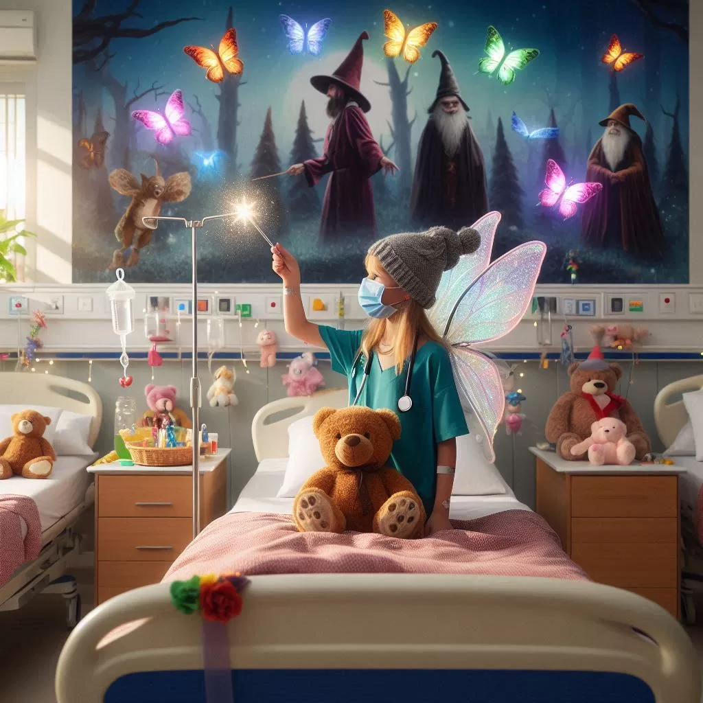 magie a l'hôpital pour enfants hospitalisés